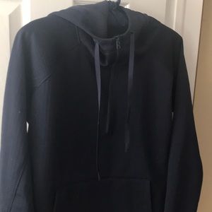 Half zip hoodie.